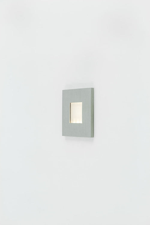 EVN LED Leuchte Edelstahl Optik viereckig 76x76x10mm 0,6W 3000K 32lm 12V IP44