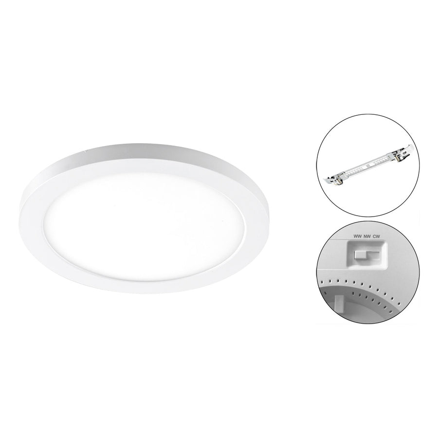 EVN LED Panel weiß rund 165x30mm 12W 3000 bis 6000K 960lm >80° 200-240V IP20