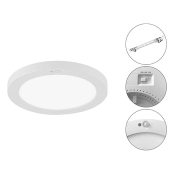 EVN LED Panel weiß rund 165x30mm 12W 3000 bis 6000K 960lm >80° 200-240V IP44