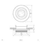 EVN Leuchte Aluminium poliert rund 79x35mm 12V IP44