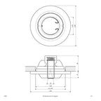 EVN Leuchte weiß schwenkbar drehbar rund 80x52mm 12V IP20