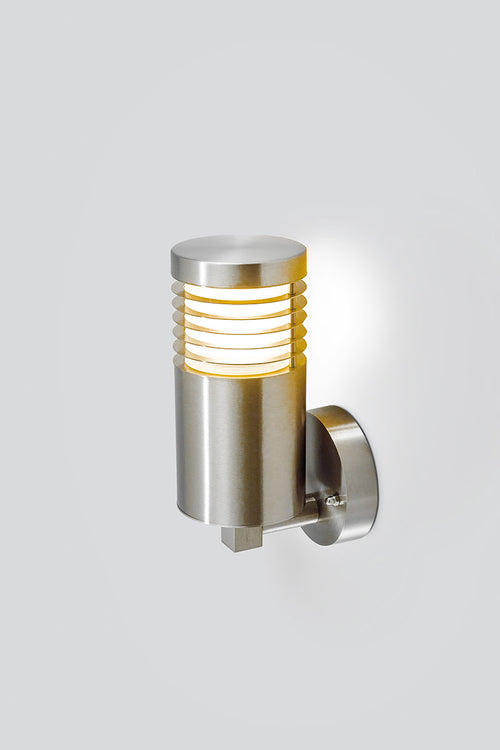 EVN Leuchte Edelstahl Optik rund 102x140mm 230V IP44