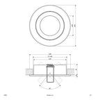 EVN Leuchte Aluminium schwenkbar rund 82x24mm 12V IP20