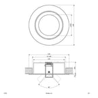 EVN Leuchte Edelstahl Optik schwenkbar rund 82x26mm 12V IP20