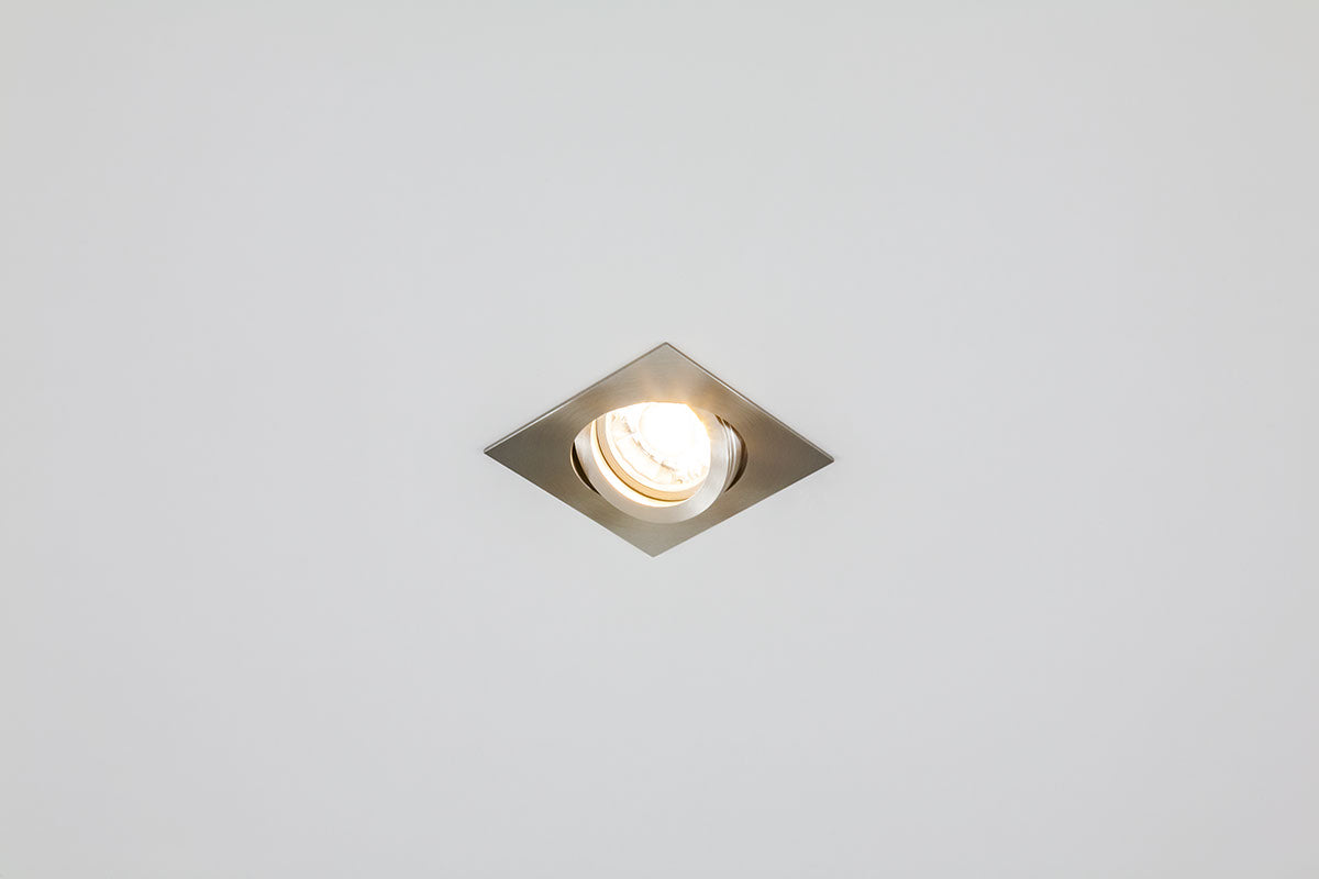 EVN Leuchte Edelstahl Optik schwenkbar viereckig 82x82x26mm 12V IP20