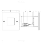 EVN LED Leuchte Aluminium viereckig 80x80x32mm 1W 3000K 60lm >80° IP20