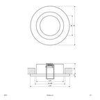 EVN Leuchte Aluminium rund 78x26mm 12V IP20