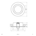 EVN Leuchte Aluminium flach rund 78x26mm 12V IP20