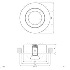 EVN Leuchte Aluminium schwenkbar rund 86x28mm 12V IP20