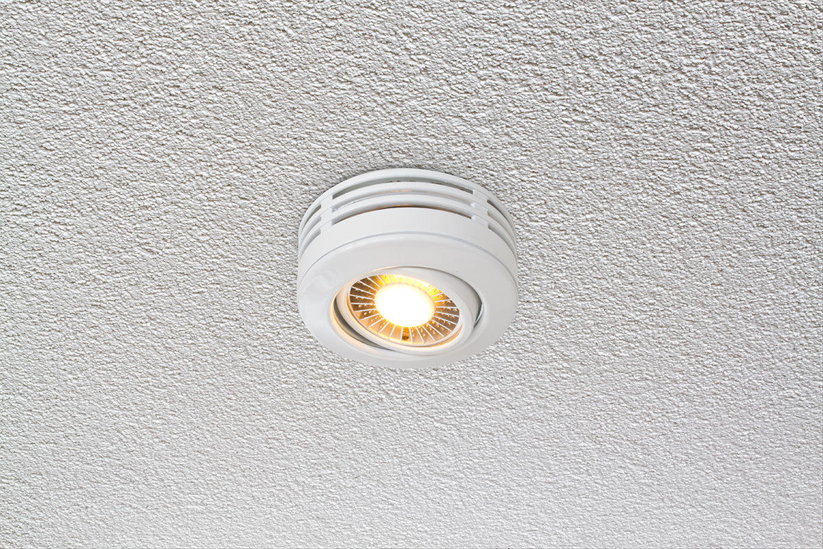 EVN Halbeinbauleuchte weiß schwenkbar drehbar rund 87x61mm 230V IP20
