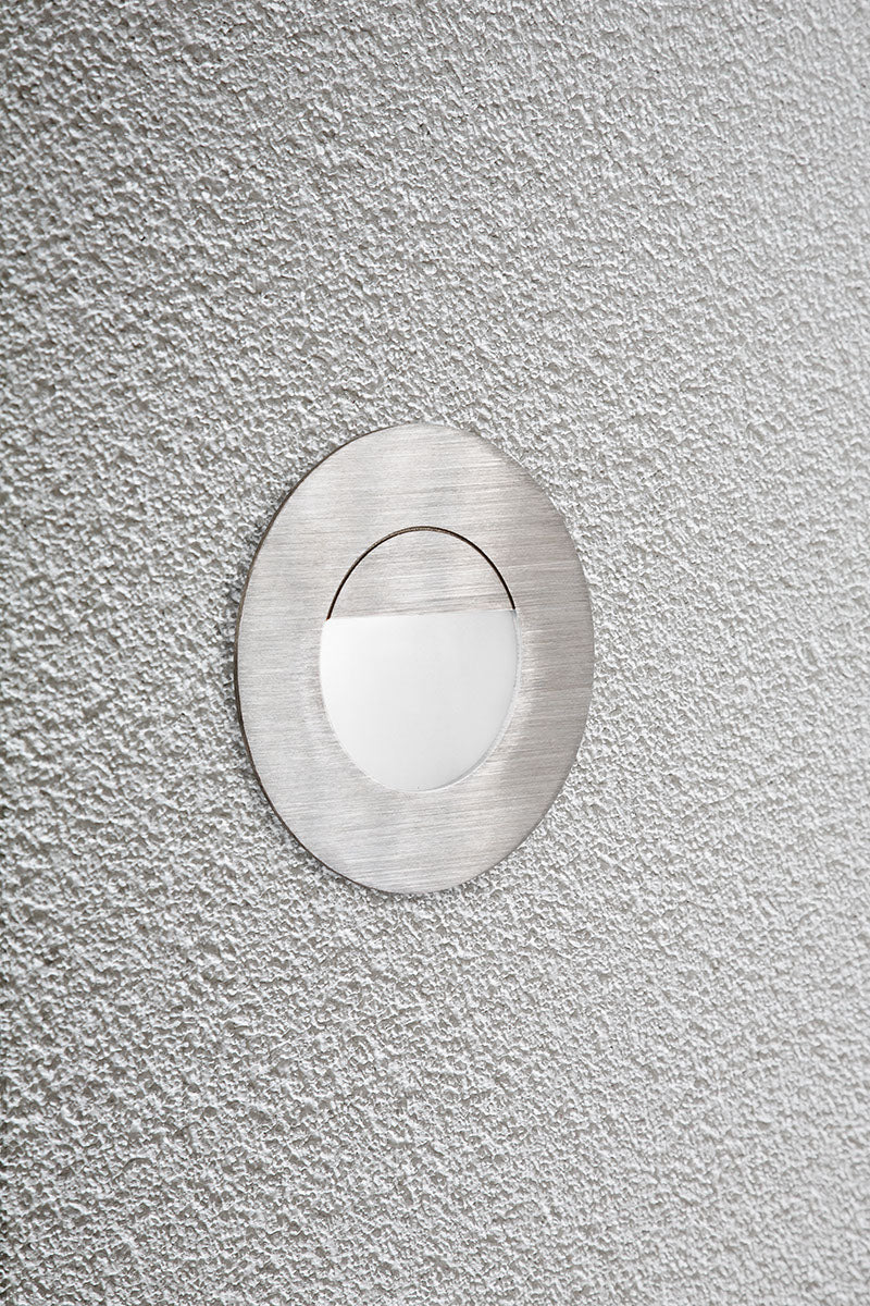 EVN Power-LED Leuchte Edelstahl Optik rund 80x40mm 1W 6000K 24lm >80° IP44