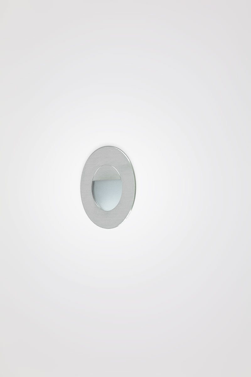 EVN Power-LED Leuchte Edelstahl Optik rund 80x40mm 1W 3000K 22lm >80° IP44