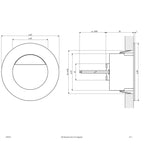 EVN Power-LED Leuchte Edelstahl Optik rund 80x40mm 1W 3000K 22lm >80° IP44