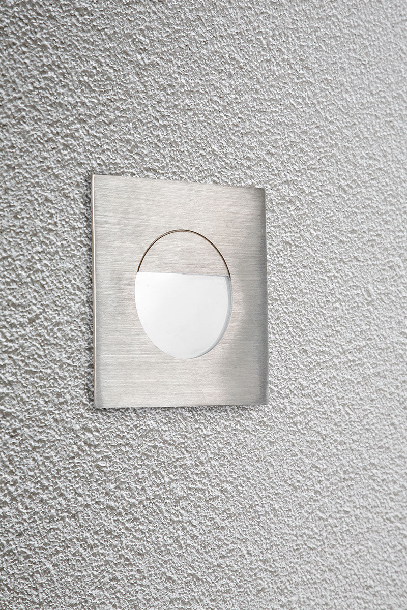 EVN Power-LED Leuchte Edelstahl Optik viereckig 80x80x40mm 1W 6000K 24lm >80° IP44