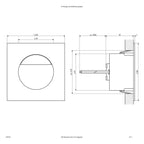 EVN Power-LED Leuchte Edelstahl Optik viereckig 80x80x40mm 1W 6000K 24lm >80° IP44