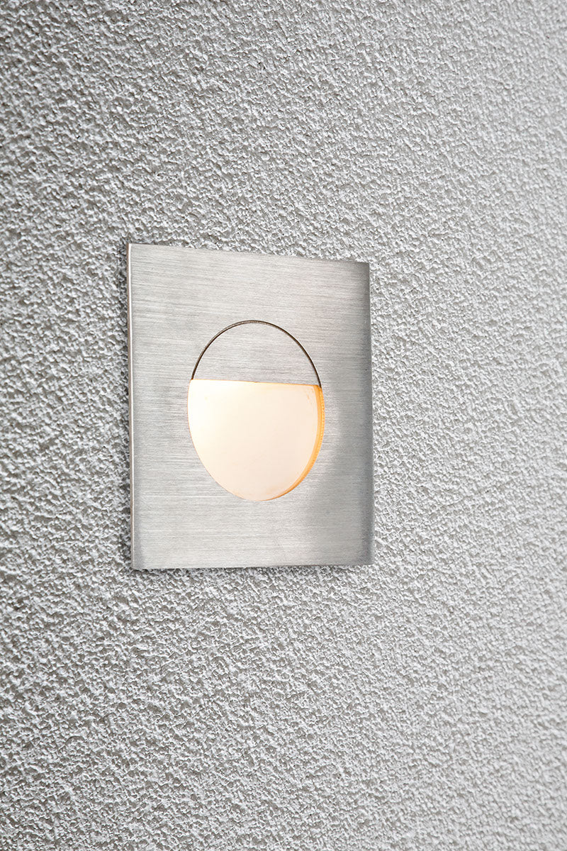EVN Power-LED Leuchte Edelstahl Optik viereckig 80x80x40mm 1W 3000K 22lm >80° IP44