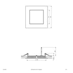 EVN LED Panel Silber viereckig 120x120x25mm 9W 3000K 600lm >80° IP20