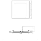 EVN LED Panel Silber viereckig 172x172x25mm 15W 4000K 1305lm >80° IP20