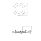 EVN LED Panel Silber rund 120x25mm 9W 3000K 600lm >80° IP20