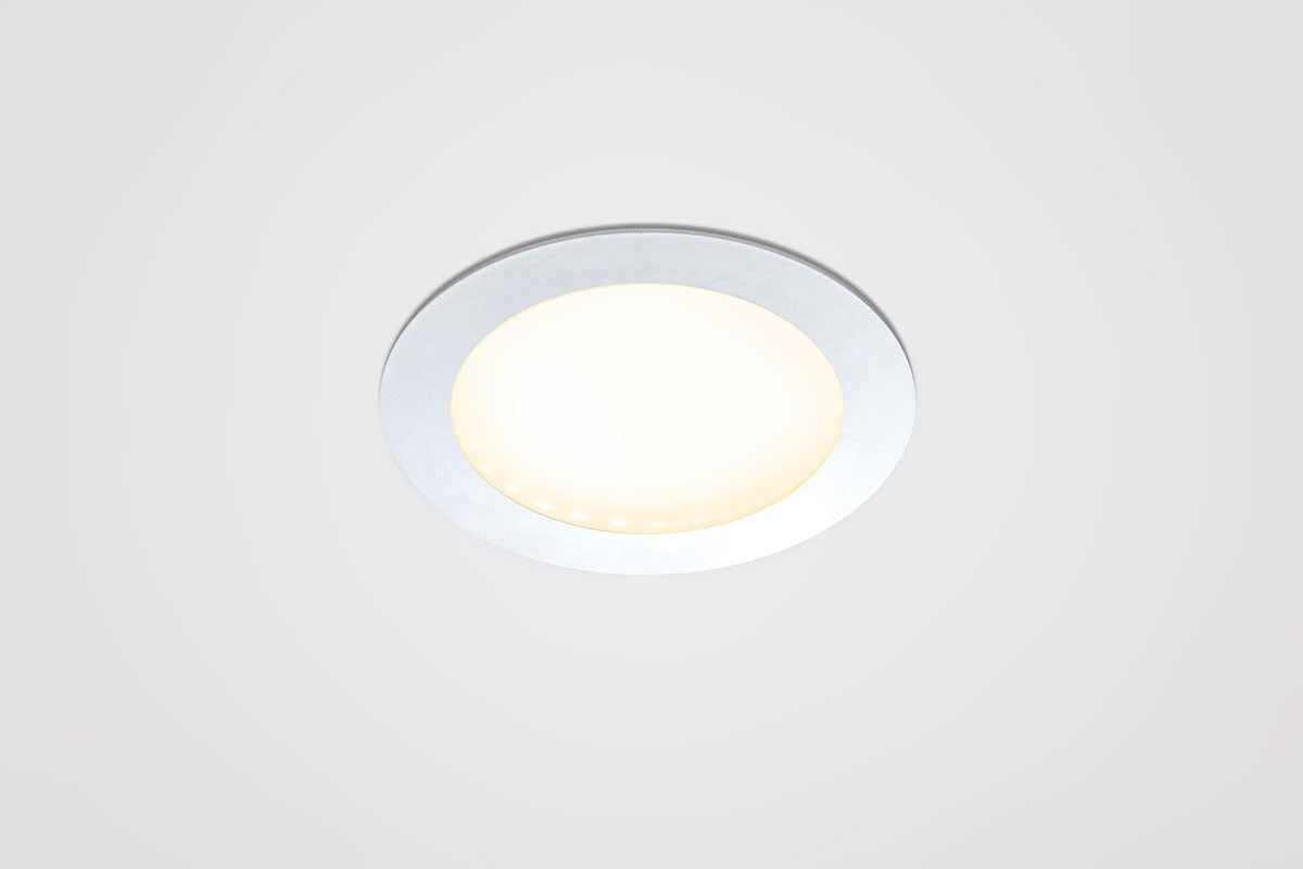 EVN LED Panel Silber rund 172x25mm 15W 3000K 1277lm >80° IP20