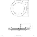 EVN LED Panel Silber rund 172x25mm 15W 3000K 1277lm >80° IP20