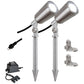 EVN Power-LED Spot Edelstahl Optik schwenkbar rund 56mm 6W 5000K 426lm 21-40° 230-240V IP68 2er Set