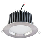 EVN LED Leuchte Edelstahl Optik rund 145x56mm 15W 3000K 1540lm >80° 24V IP44