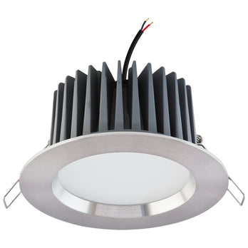 EVN LED Leuchte Edelstahl Optik rund 145x56mm 15W 3000K 1540lm >80° 24V IP44
