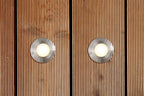 EVN Power-LED Bodeneinbauleuchte Edelstahl Optik rund 35x40mm 1W 3000K 100lm >80° 12V IP67
