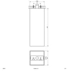 EVN Anbauleuchte weiß viereckig 80x80x210mm 230V IP20