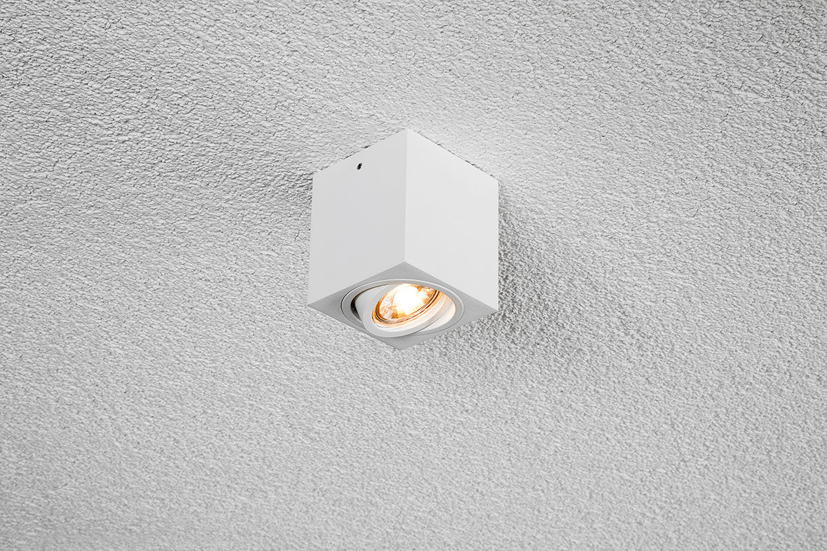EVN Anbauleuchte weiß schwenkbar viereckig 80x80x90mm 230V IP20