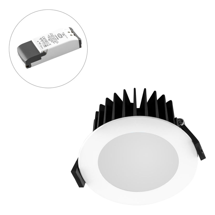 EVN LED Downlight weiß rund 103x40mm 10W 6000K 1047lm >80° 220-240V IP44