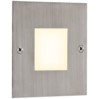 EVN LED Leuchte Edelstahl Optik viereckig 74x74x9mm 0,6W 3000K 12V IP44