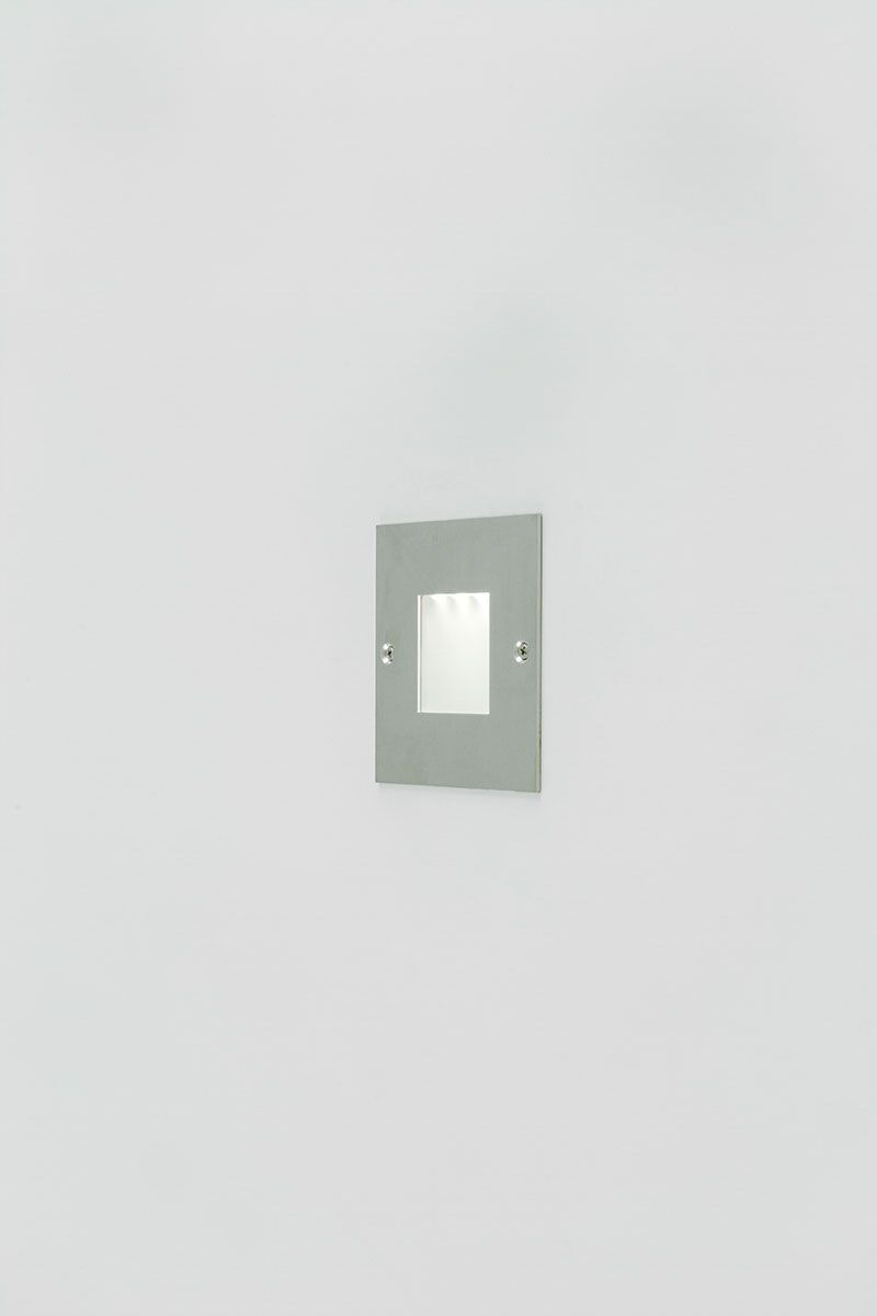EVN LED Leuchte Edelstahl Optik viereckig 74x74x9mm 0,6W 3000K 12V IP44