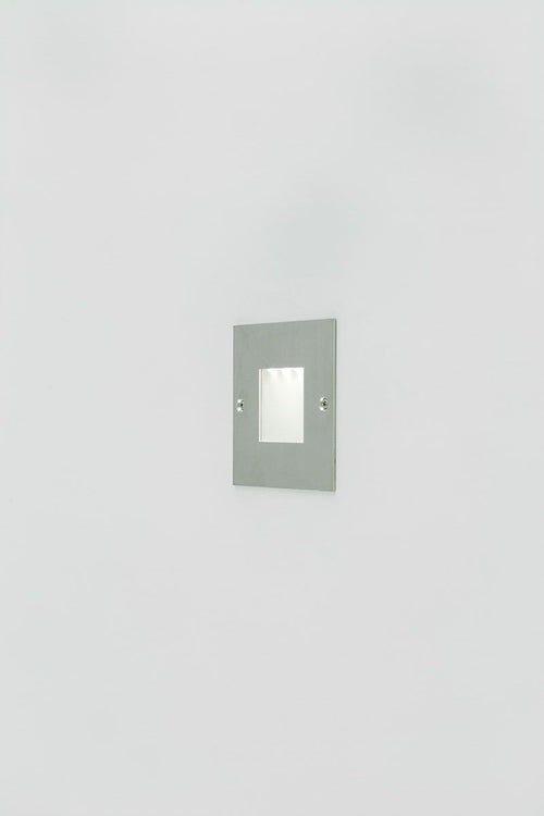 EVN LED Leuchte Edelstahl Optik viereckig 74x74x9mm 0,6W 3000K 12V IP44