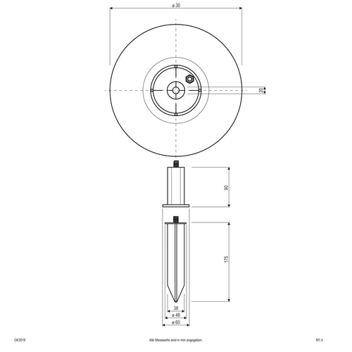 EVN Leuchte Kugel Steindesign 300mm 230V IP65
