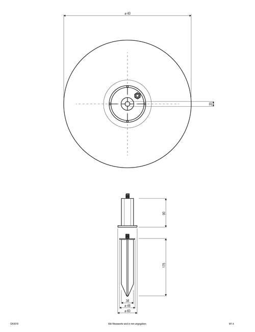 EVN Leuchte Kugel Steindesign 400mm 230V IP65