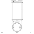 EVN Anbauleuchte weiß rund 56x101mm 230V IP20
