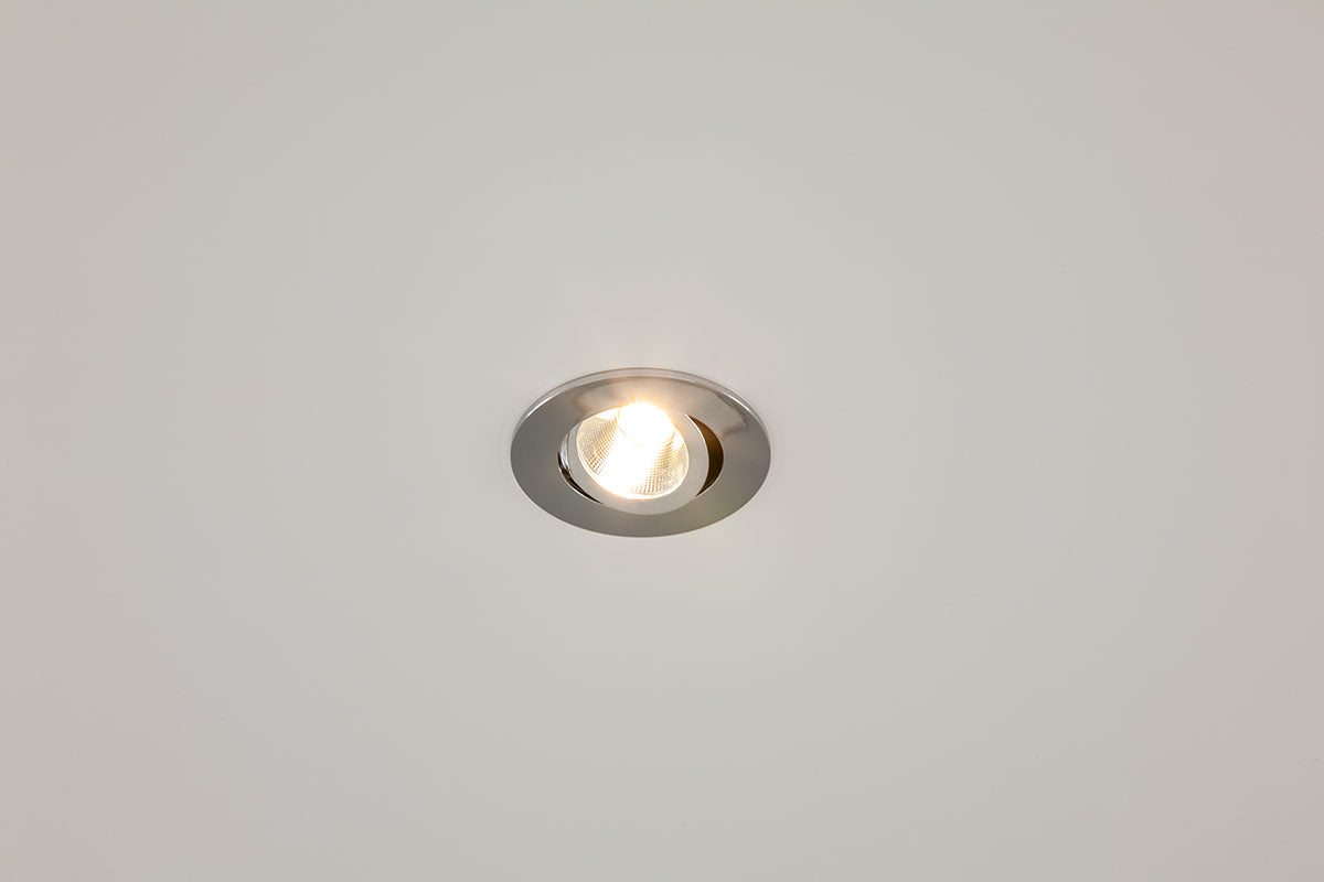EVN Power-LED Leuchte Chrom schwenkbar rund 83x32mm 6W 3000K 620lm 21-40° IP20