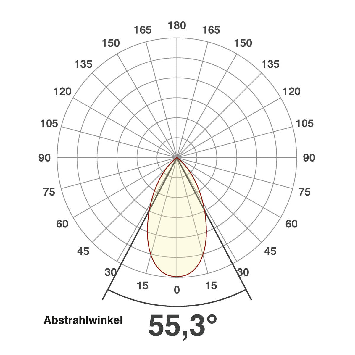 EVN Power-LED Leuchte Aluminium poliert schwenkbar rund 83x32mm 6W 3000K 620lm 21-40° IP20