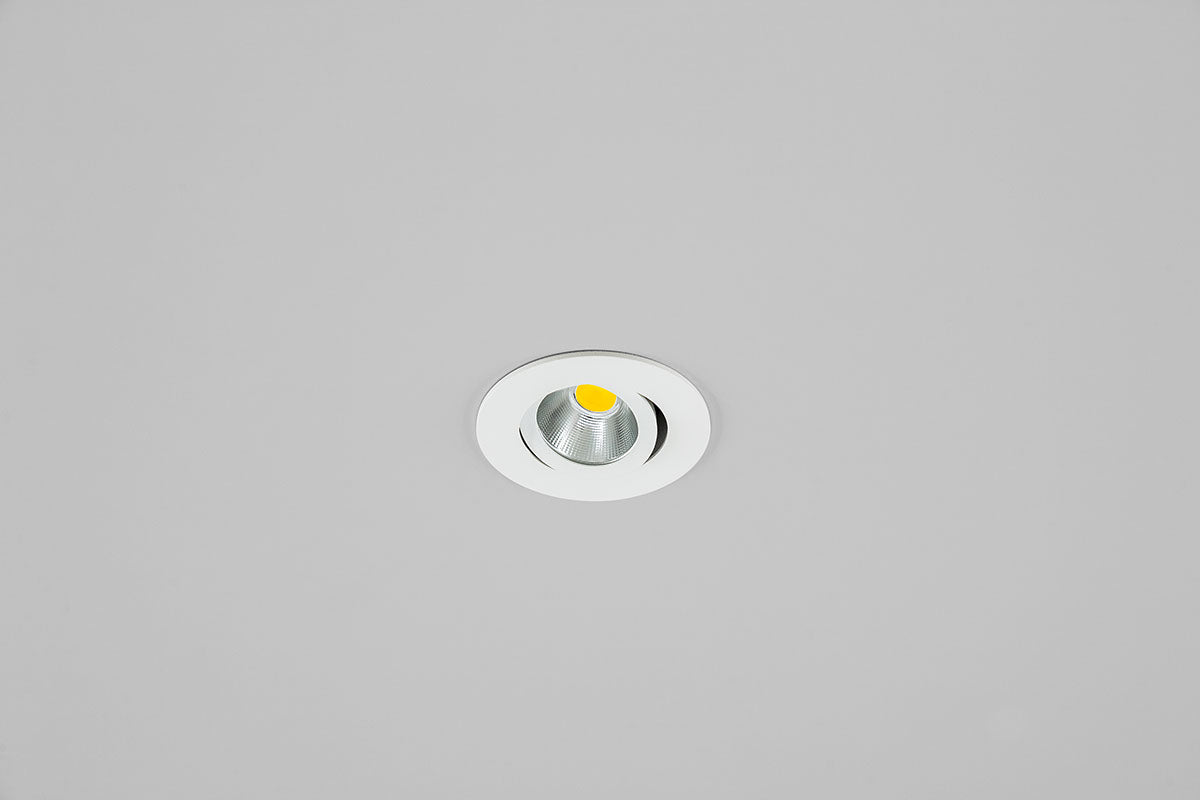 EVN Power-LED Leuchte inkl.Netzgerät weiß schwenkbar rund 83x32mm 6W 3000K 620lm 21-40° 220-240V IP20