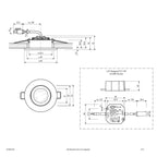 EVN Power-LED Leuchte inkl.Netzgerät Edelstahl Optik schwenkbar rund 83x32mm 6W 3000K 620lm 21-40° 220-240V IP20