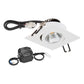 EVN Power-LED Leuchte weiß schwenkbar viereckig 83x83x32mm 6W 4000K 683lm 21-40° 220-240V IP20