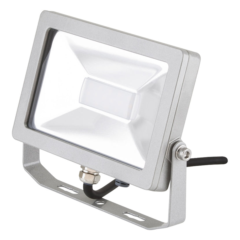EVN LED Strahler Silber schwenkbar rechteckig 195x27,5x144mm 15W 3000K 1380lm >80° 220-240V IP65