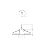 EVN Halogen Lichtpunkt Chrom matt rund 30x28mm 12V IP20