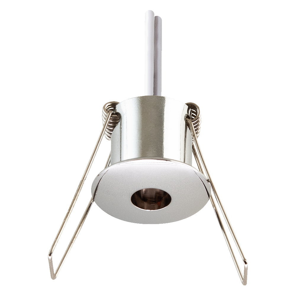 EVN Halogen Lichtpunkt Chrom gewölbt rund 30x28mm 12V IP20