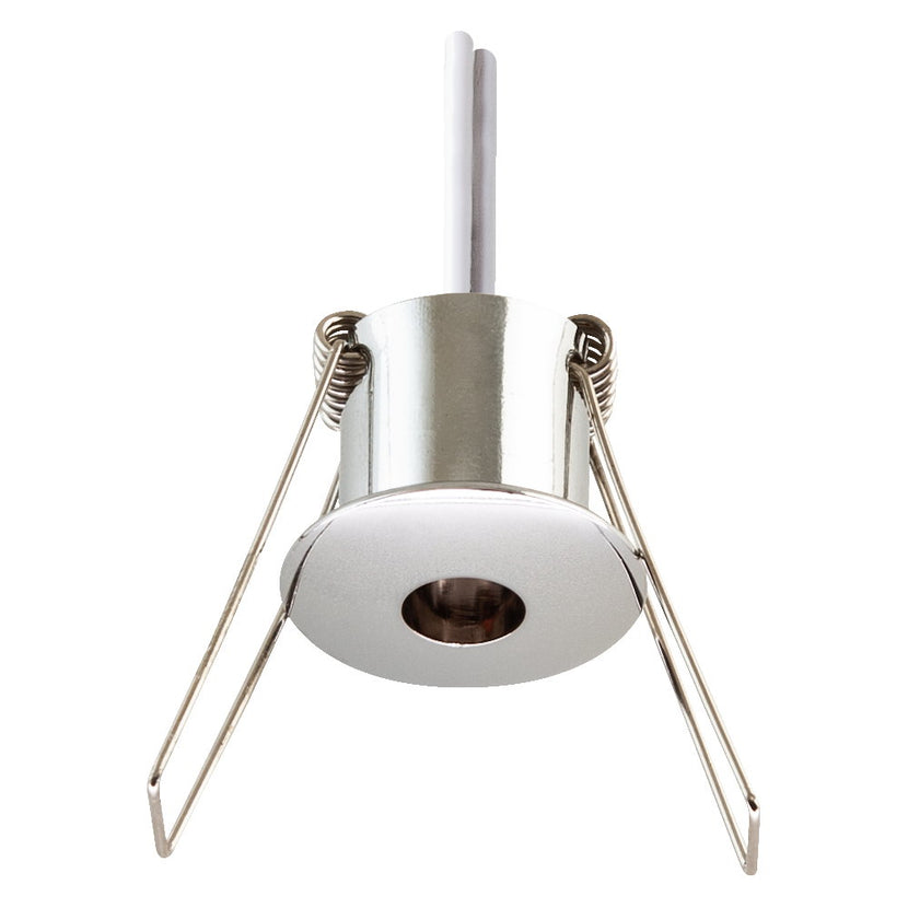EVN Halogen Lichtpunkt Chrom gewölbt rund 30x28mm 12V IP20