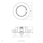 EVN Leuchte weiß rund 78x27mm 12V IP20