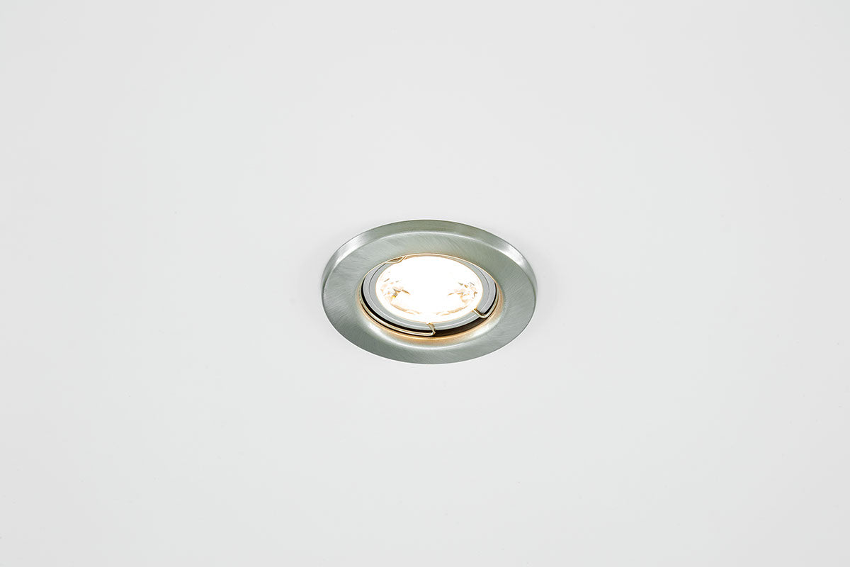 EVN Leuchte Edelstahl Optik rund 80x34mm 12V IP20
