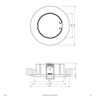 EVN Leuchte Chrom matt starr rund 78x29mm 12V IP20